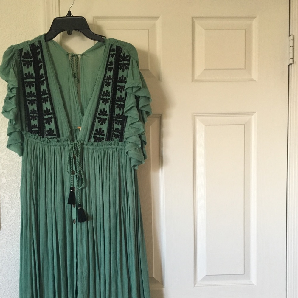 Stunning contemporary boho Free People maxi dress